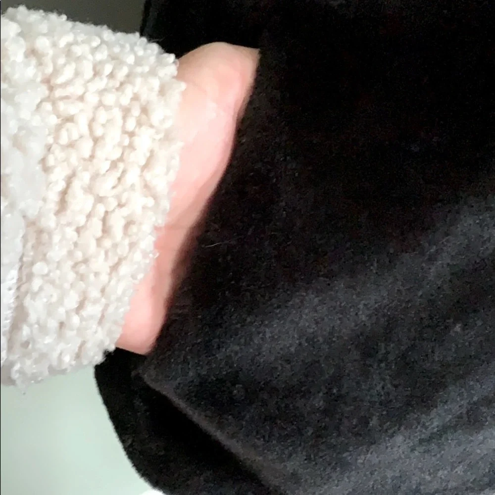 Talbots Plush Faux Fur Black Vest